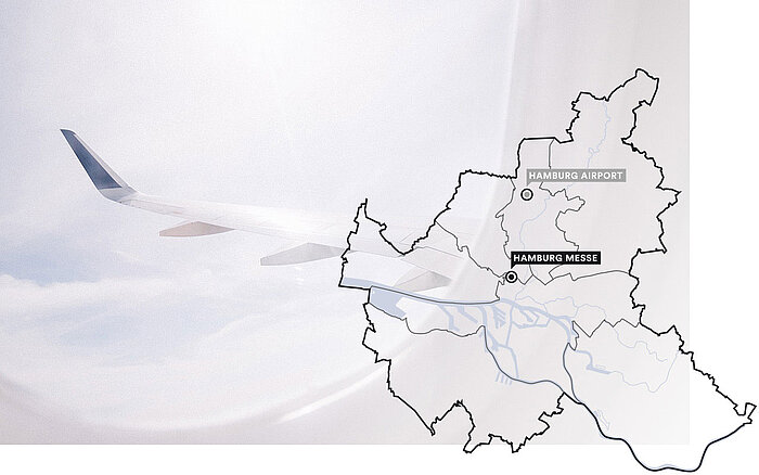 Lage Hamburg Airport / Hamburg Messe Lage Hamburg Airport / Hamburg Messe