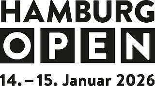 HAMBURG OPEN Logo mit Datum: 14.-15. Januar 2026