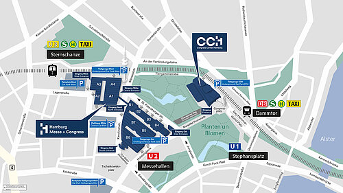 Hamburg Messe Umgebungsplan